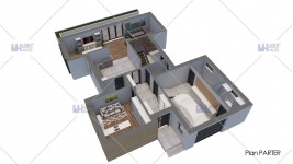 Proiect casa parter + etaj (212 mp) - Abya